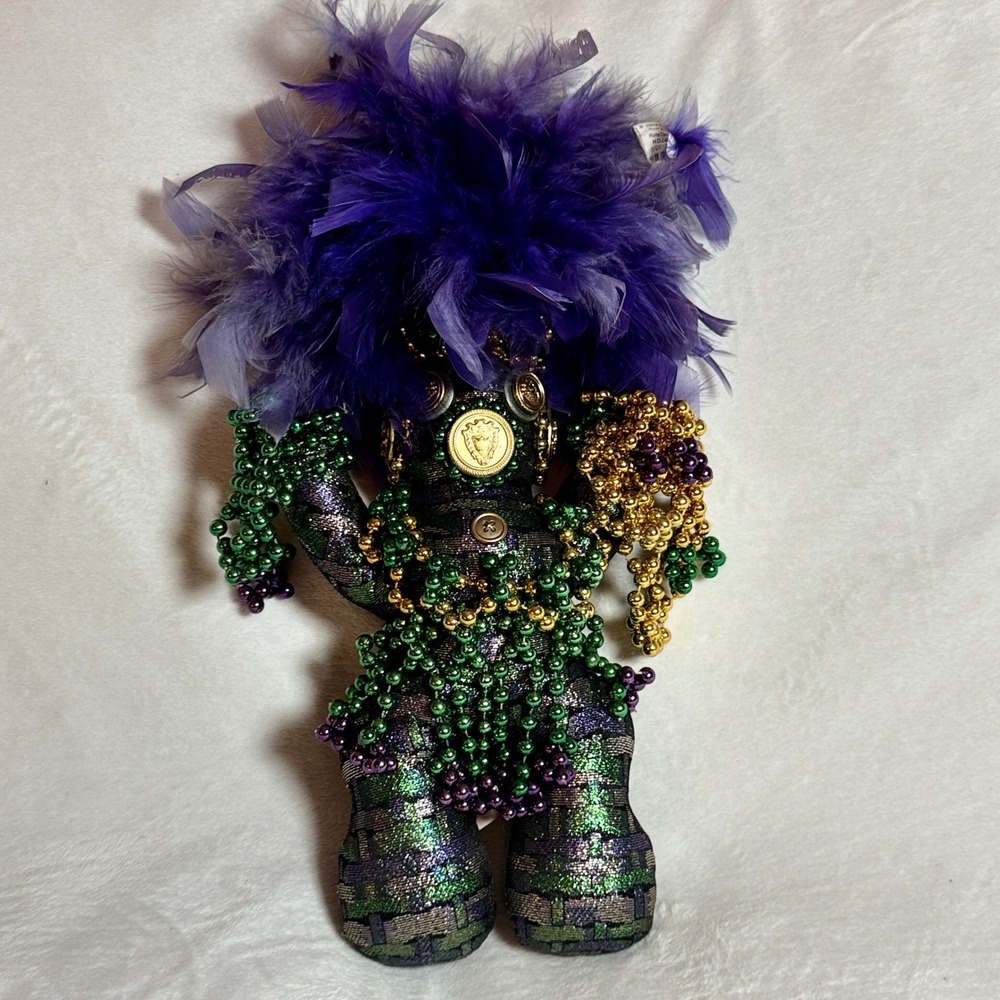 Handcrafted Mardi Gras "MisChief" Colorful Collectible Doll Connie Born w/Tags